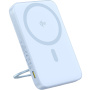 Baseus PicoGo Powerbank wireless MagSafe cu suport rotativ și port USB-C - 5.000 mAh - albastru