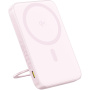 Baseus PicoGo Powerbank MagSafe wireless cu suport rotativ și port USB-C - 5.000 mAh - roz