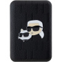 Karl Lagerfeld Powerbank K&CH Heads în relief MagSafe cu port USB-C - 5.000 mAh - negru