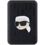 Karl Lagerfeld Power bank în relief Karl Head MagSafe cu port USB-C - 5.000 mAh - negru