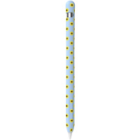 Husă silicon AhaStyle cu model floarea-soarelui pentru Apple Pencil generația 1 - albastru