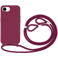 Husă de protecție cu șnur pentru iPhone 16e / 17e - vișiniu