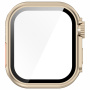 Husă tip carte în stil Watch Ultra cu sticlă securizată pentru Apple Watch 46mm - auriu