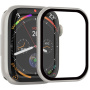 Rurihai sticlă securizată cu ramă din plastic pentru Apple Watch 46mm - starlight