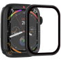 Rurihai sticlă securizată cu ramă de plastic pentru Apple Watch 42mm (Seriile 10 / 11) - negru