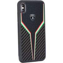 Carcasă originală Lamborghini, pentru iPhone XR - negru