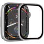 Rurihai sticlă securizată cu ramă din plastic pentru Apple Watch 40mm - argintiu