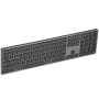 Tastatură Bluetooth wireless DUX DUCIS cu secțiune numerică - gri închis