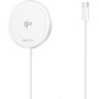 Încărcător wireless MagSafe Yesido DS24 Qi2 pentru iPhone - 15W - alb
