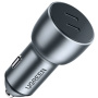 Încărcător auto UGREEN cu 2 porturi USB-C - 30W - gri
