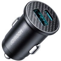 Încărcător auto mini JOYROOM CCN16 cu porturi USB-C / USB-A - 15W - negru