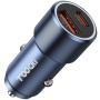 Încărcător auto Toocki TQ-CC03 cu porturi USB-C / USB-A - 63W - bleumarin