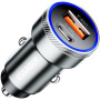 Încărcător auto ESSAGER ES-CC11 cu porturi USB-C / USB-A - 54W - gri