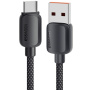 Cablu de încărcare și date împletit ESSAGER ES-X46 - USB-A la USB-C - 2 m - negru