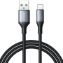 Cablu de încărcare și date împletit JOYROOM S-A28 - USB-A la Lightning - 1 m - negru