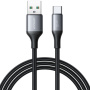 Cablu de încărcare și date împletit JOYROOM S-A28 - USB-A la USB-C - 1 m - negru