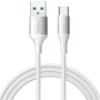 Cablu de încărcare și date împletit JOYROOM S-A28 - USB-A la USB-C - 1 m - alb