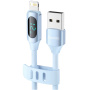 Cablu de încărcare și date Toocki TQ-X55 - USB-A la Lightning - 1 m - albastru