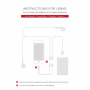 Reducţie POFAN de la conector lighting, pentru conectarea simultană a căştilor şi încărcătorului, pentru iPhone / iPad - 12 cm - roşu