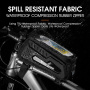 WEST BIKING geantă impermeabilă de bicicletă cu spațiu pentru iPhone - portocaliu