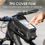 WEST BIKING husă impermeabilă de bicicletă cu spațiu pentru iPhone - galben neon