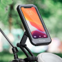 WEST BIKING husă universală magnetică impermeabilă cu suport pentru bicicletă și motocicletă pe ghidon pentru iPhone - negru
