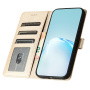 Husă flip din piele PU pentru iPhone 17 - auriu