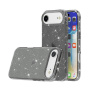 Husă transparentă cu sclipici pentru iPhone Air - gri