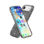 Husă transparentă cu sclipici pentru iPhone Air - gri