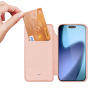 Husă flip DUX DUCIS Skin Pro pentru iPhone 17 - roz-auriu