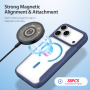 Husă flip DUX DUCIS Skin X cu MagSafe pentru iPhone 17 Pro Max - bleumarin