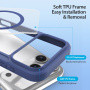 Husă flip DUX DUCIS Skin X cu MagSafe pentru iPhone 17 Pro Max - bleumarin