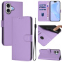 Husă flip din piele PU pentru iPhone 17 - violet