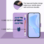 Husă flip din piele PU pentru iPhone 17 - violet