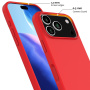 Husă silicon MagSafe pentru iPhone 17 Pro - roșu