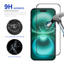 Sticlă securizată 2.5D ENKAY cu ramă neagră pentru iPhone 17