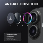 Sticlă NORTHJO cu cadru metalic pentru protecția lentilelor camerei spate pentru iPhone 17 - curcubeu