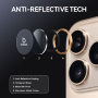 Sticlă NORTHJO cu ramă metalică pentru protecția lentilelor camerei spate pentru iPhone 17 Pro / 17 Pro Max - auriu