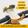 Z012 Suport de bicicletă și motocicletă pentru ghidon, pentru iPhone - portocaliu și alb