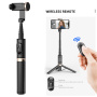 Selfie stick Bluetooth Q12 cu trepied pentru iPhone - negru