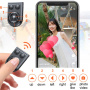 Z16 Băț panoramic Bluetooth pentru selfie cu trepied și lumină pentru iPhone - alb