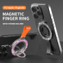 Suport magnetic s sclipici MagSafe rotativ 360° pentru iPhone - roz