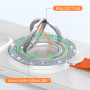 Suport magnetic s sclipici MagSafe rotativ 360° pentru iPhone - roz