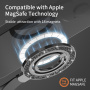Suport magnetic s sclipici MagSafe rotativ 360° pentru iPhone - roz