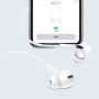 Căști USAMS US-SJ453 cu conector Lightning - alb