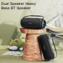 Boxă Bluetooth wireless Yesido YSW11 cu iluminare de fundal - negru