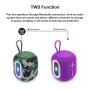 Boxă Bluetooth wireless T&G TG664 cu iluminare - roșu