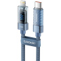 Cablu de încărcare și date Toocki TQ-X36 - USB-C la Lightning - 2 m - albastru
