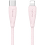Cablu de încărcare și date USAMS US-SJ717 - USB-C la Lightning - 1 m - roz