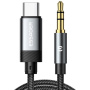 Cablu audio ESSAGER ES-YP22 - jack de 3,5 mm la USB-C - 1 m - negru
